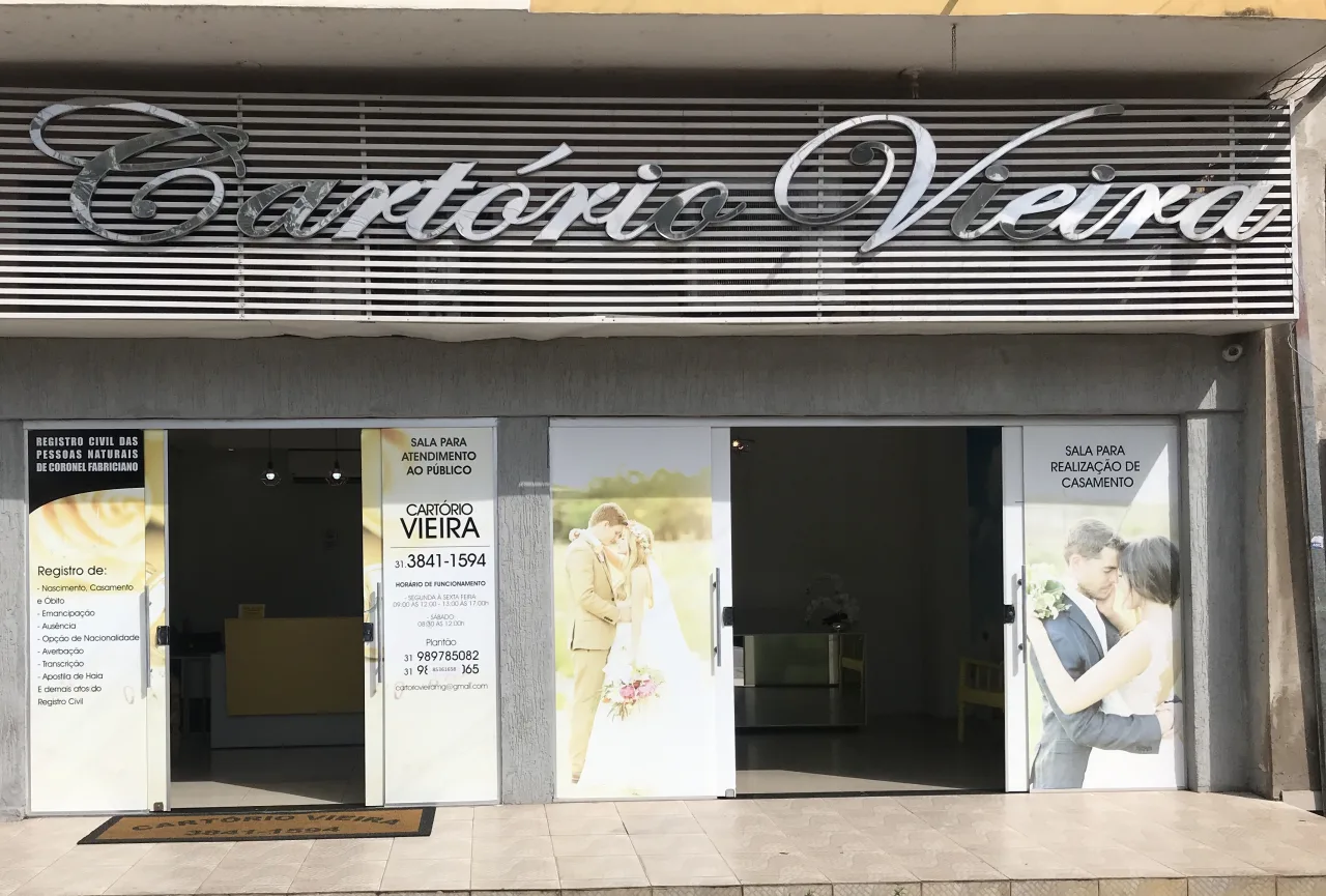Atendimento no Cartório Vieira